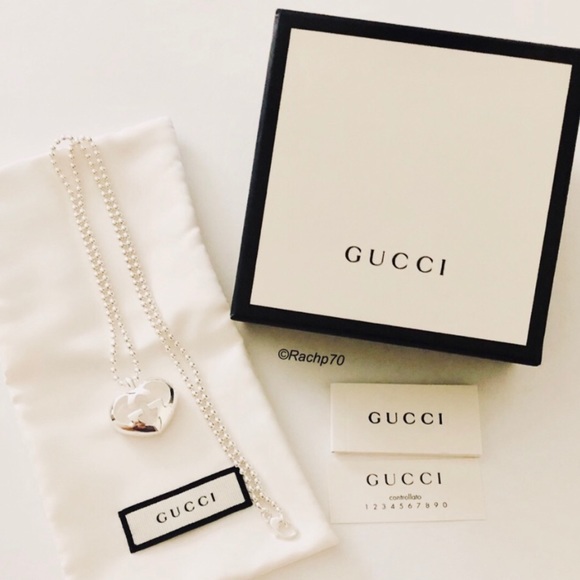 Gucci Jewelry - New Authentic GUCCI Love Britt GG Heart Necklace